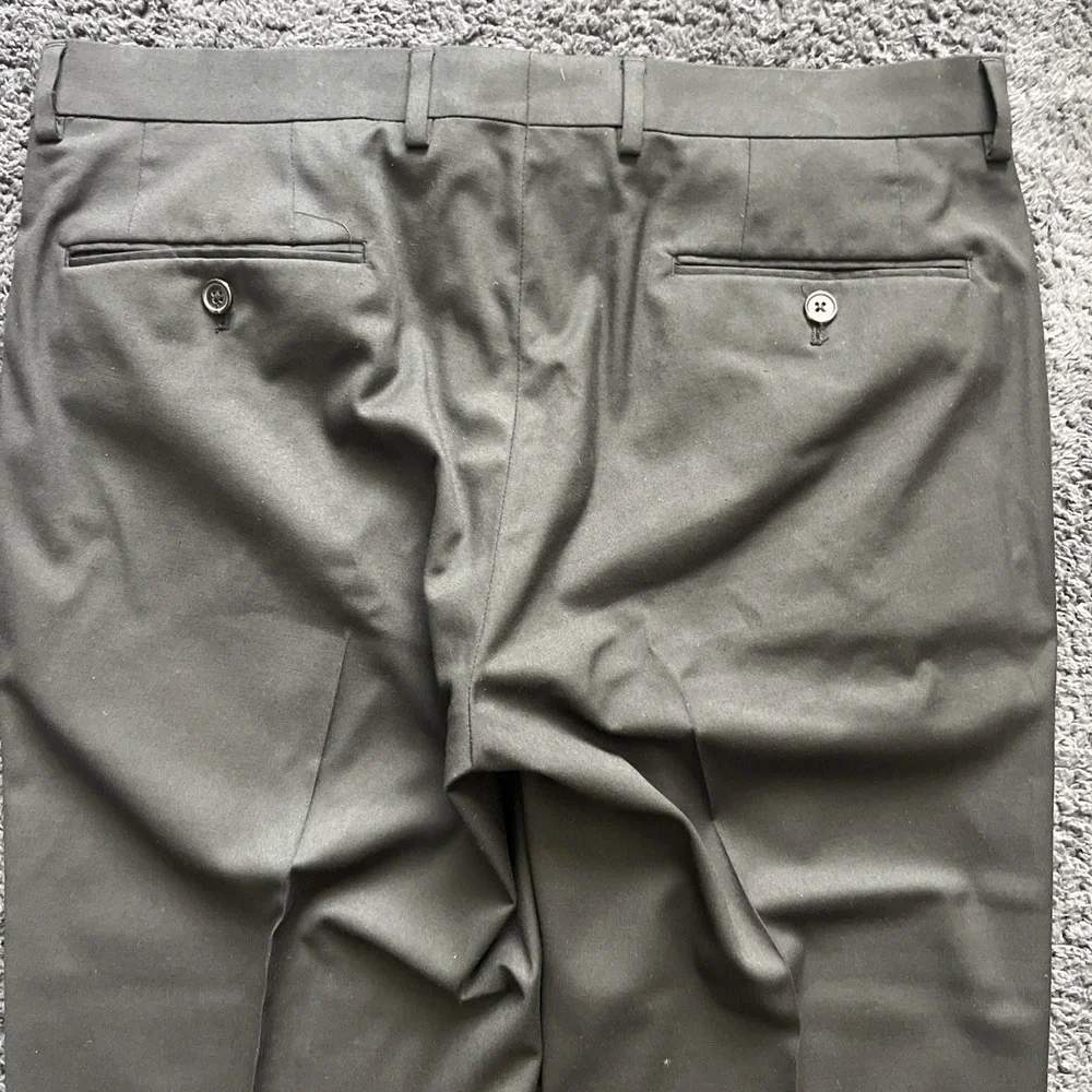 lauren ralph lauren trousers men's 34X30 black total comfort poly blend business